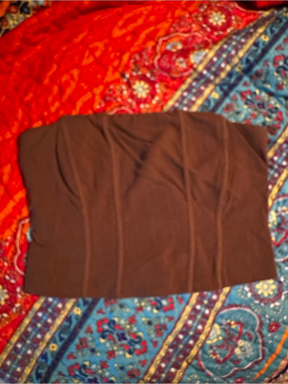 ⭐️ Brown Strapless Tube Top